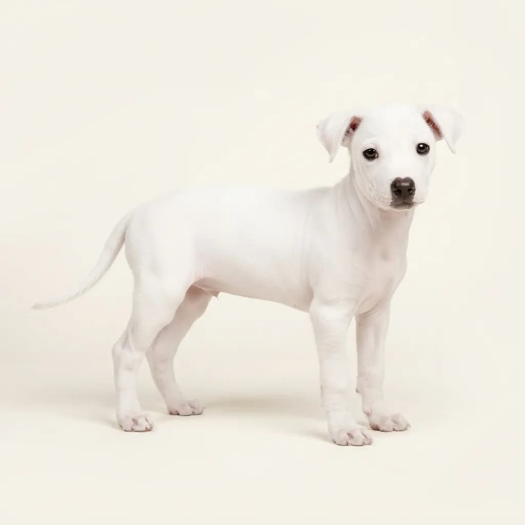 Perro sin Pelo del Peru in Weiß — Fellfarbe und Aussehen