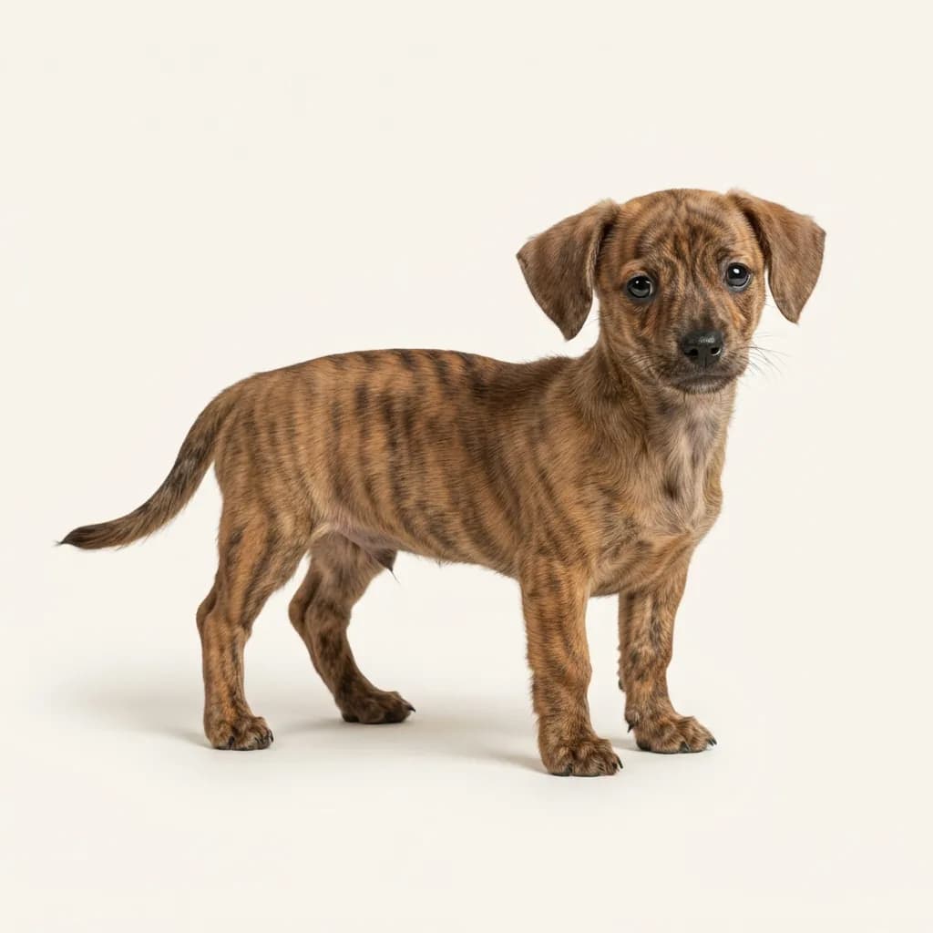 Chiweenie in Gestromt — Fellfarbe und Aussehen