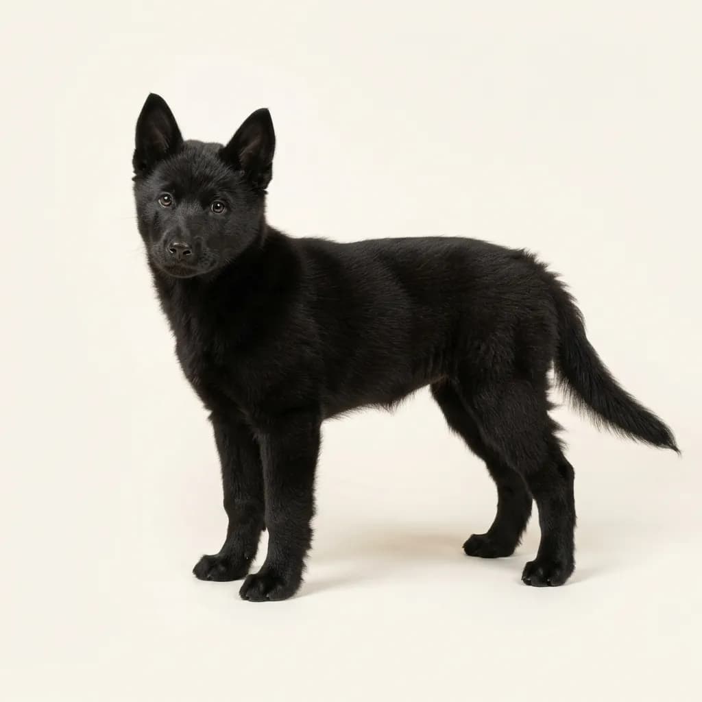 Ostsibirischer Laika in Schwarz — Fellfarbe und Aussehen