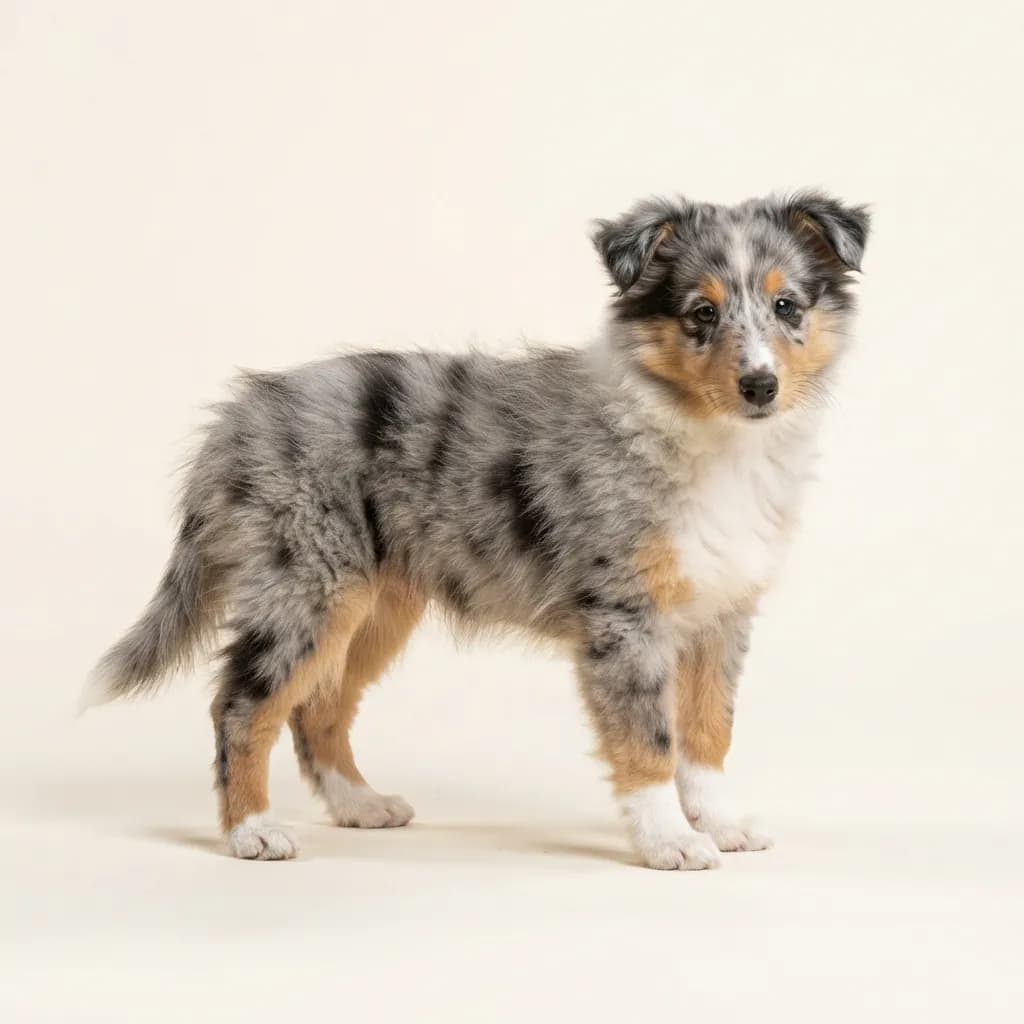 Shetland Sheepdog in Blue Merle — Fellfarbe und Aussehen