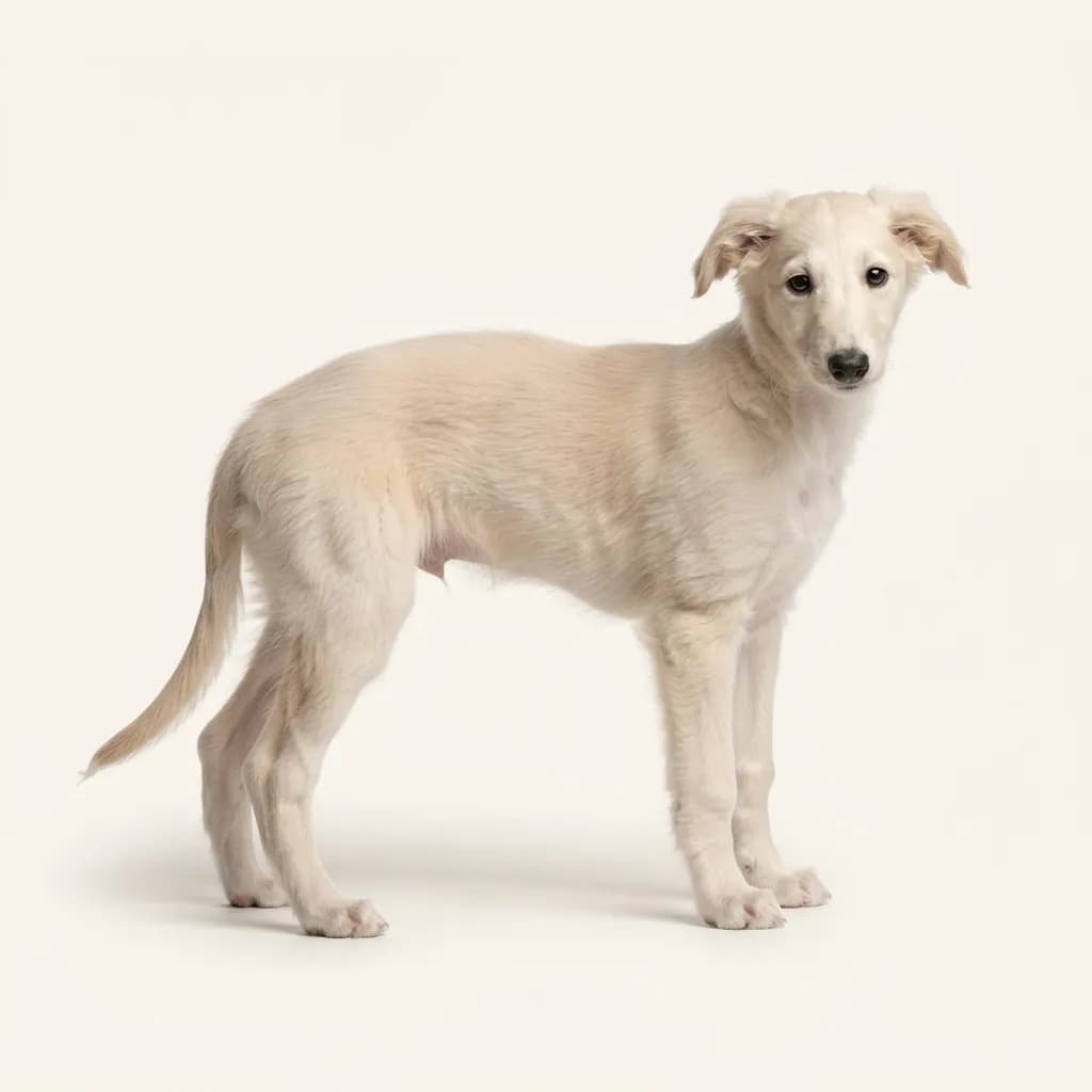 Silken Windhound in Creme — Fellfarbe und Aussehen