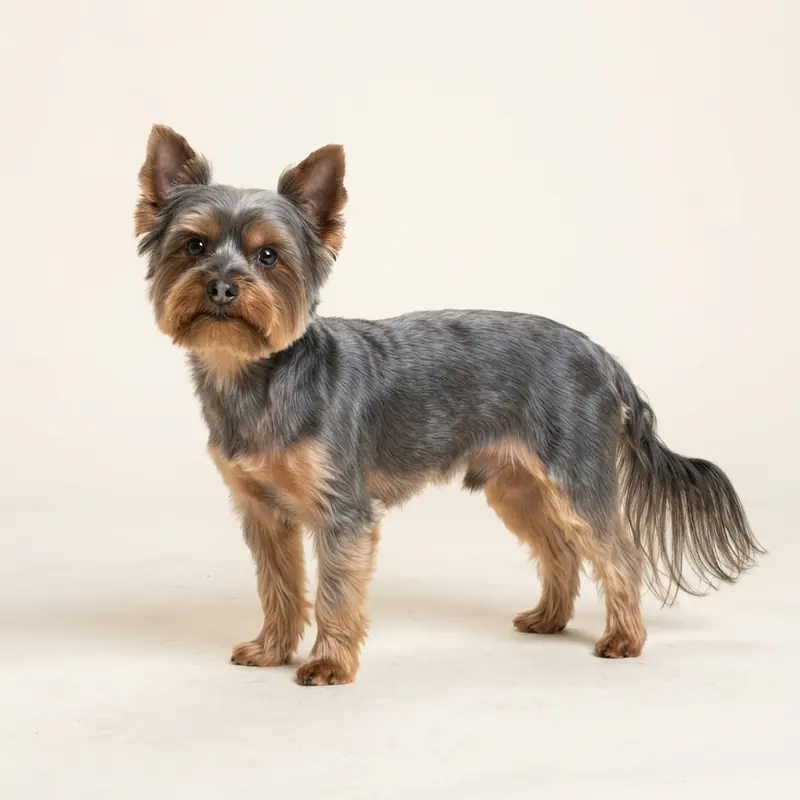 Voksen Yorkshire Terrier i Blå med tan