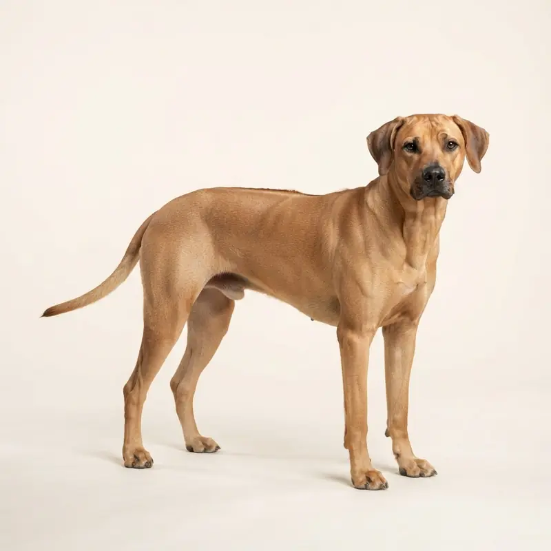 Dospělý Rhodéský ridgeback v barvě Pšeničná