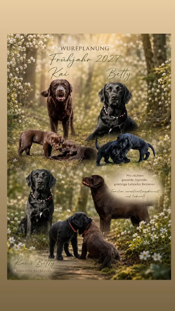 Wurfplanung braun - schwarze Labradorwelpen duale Linie – Labrador Retriever Yavrusu – Fotoğraf 2